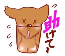 Sticker of the Toy Poodle. sticker #2444321