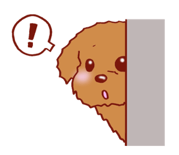 Sticker of the Toy Poodle. sticker #2444324