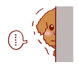 Sticker of the Toy Poodle. sticker #2444325