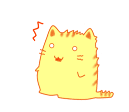 Fat cute cat sticker #2444811