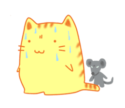 Fat cute cat sticker #2444814