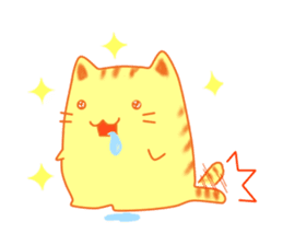 Fat cute cat sticker #2444816