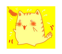 Fat cute cat sticker #2444818