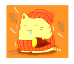 Fat cute cat sticker #2444826