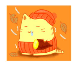 Fat cute cat sticker #2444826