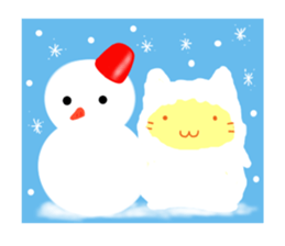 Fat cute cat sticker #2444827