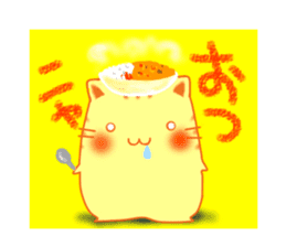 Fat cute cat sticker #2444842