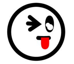 Simple Emoticon Sticker sticker #2444986