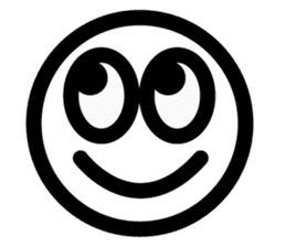 Simple Emoticon Sticker sticker #2444989