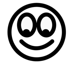 Simple Emoticon Sticker sticker #2444996