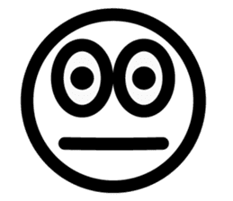 Simple Emoticon Sticker sticker #2444997