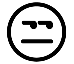 Simple Emoticon Sticker sticker #2445007