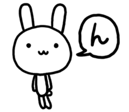 YURU White Rabbit sticker #2445136