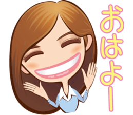 KAWAII lady sticker #2445249