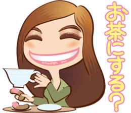 KAWAII lady sticker #2445253