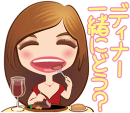 KAWAII lady sticker #2445254