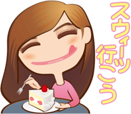 KAWAII lady sticker #2445255