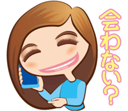 KAWAII lady sticker #2445264