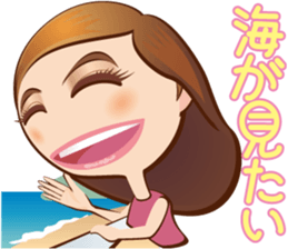 KAWAII lady sticker #2445270