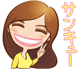 KAWAII lady sticker #2445273