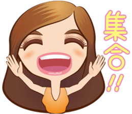 KAWAII lady sticker #2445274