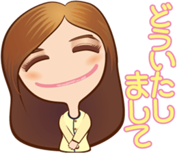 KAWAII lady sticker #2445276