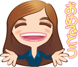 KAWAII lady sticker #2445277