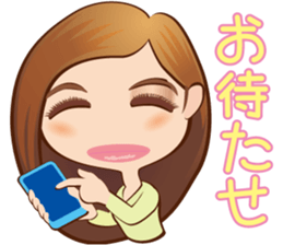 KAWAII lady sticker #2445282