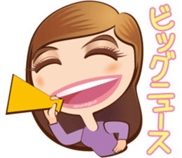 KAWAII lady sticker #2445284