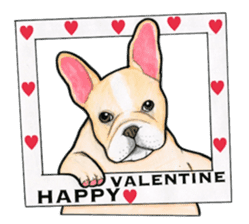 LOVE French Bulldog ! sticker #2446216