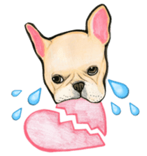 LOVE French Bulldog ! sticker #2446220