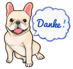 LOVE French Bulldog ! sticker #2446221