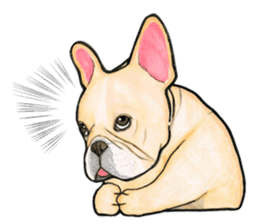 LOVE French Bulldog ! sticker #2446242