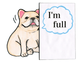 LOVE French Bulldog ! sticker #2446244