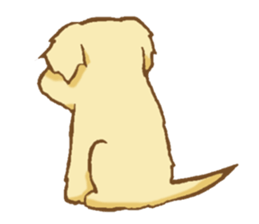 Sticker of the Golden Retriever sticker #2446291