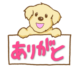 Sticker of the Golden Retriever sticker #2446296