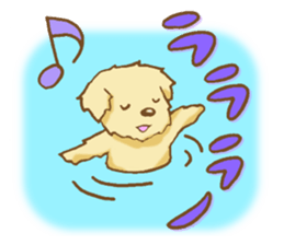 Sticker of the Golden Retriever sticker #2446308