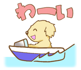 Sticker of the Golden Retriever sticker #2446316