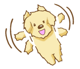 Sticker of the Golden Retriever sticker #2446317
