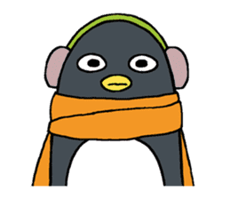 Sticker of penguin inflame -winter- sticker #2446642