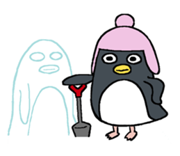 Sticker of penguin inflame -winter- sticker #2446643