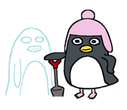 Sticker of penguin inflame -winter- sticker #2446643