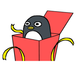 Sticker of penguin inflame -winter- sticker #2446644