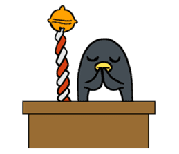 Sticker of penguin inflame -winter- sticker #2446646