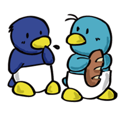 baby penguins sticker #2446937