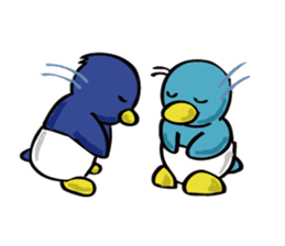 baby penguins sticker #2446938