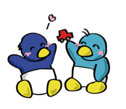 baby penguins sticker #2446947