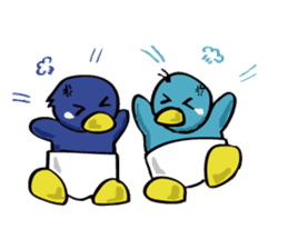 baby penguins sticker #2446956
