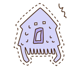 Octopus and squid sticker #2448265