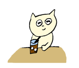 Living a cat 2 sticker #2448488